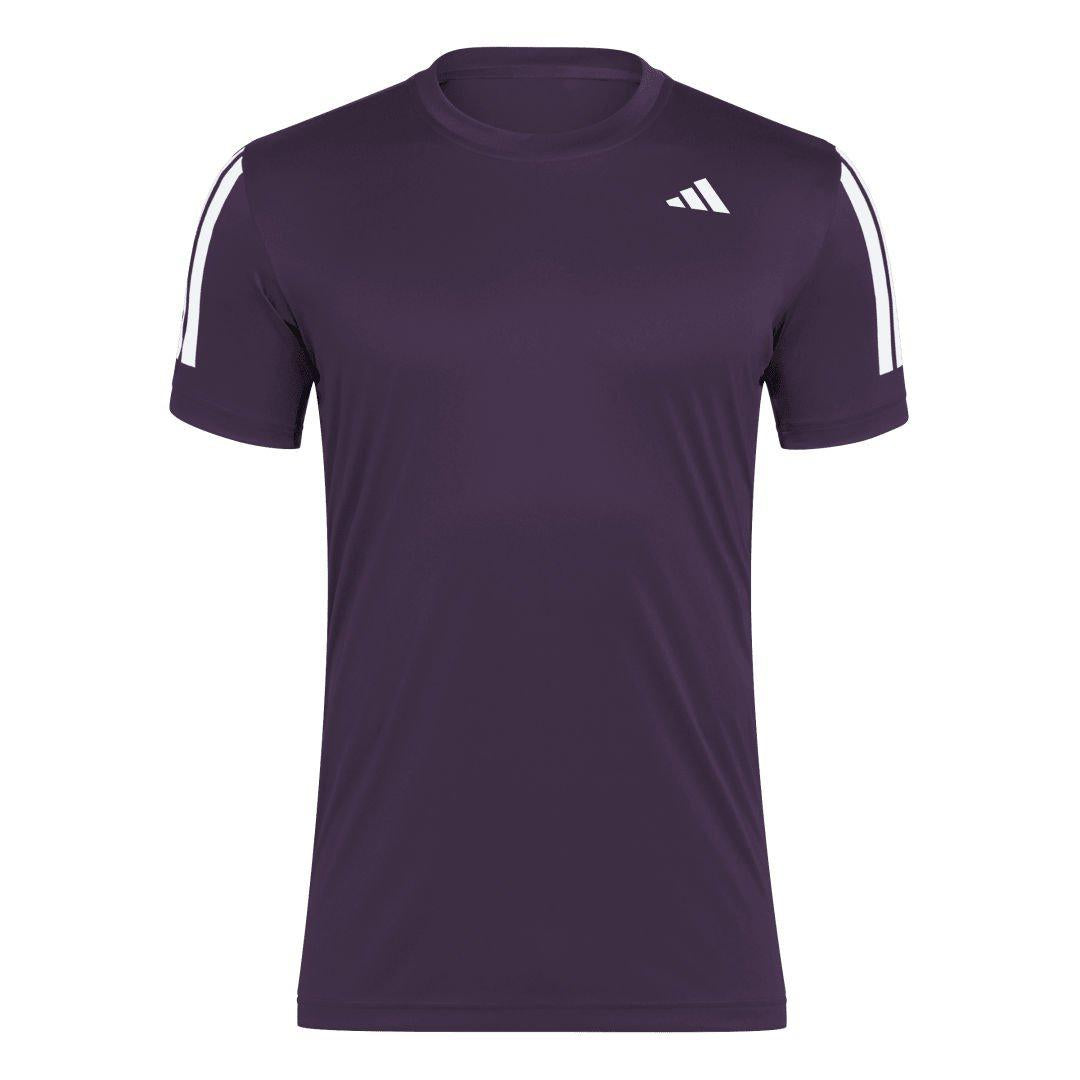 Club 3-Stripe Climacool Tee Burgundy 2025