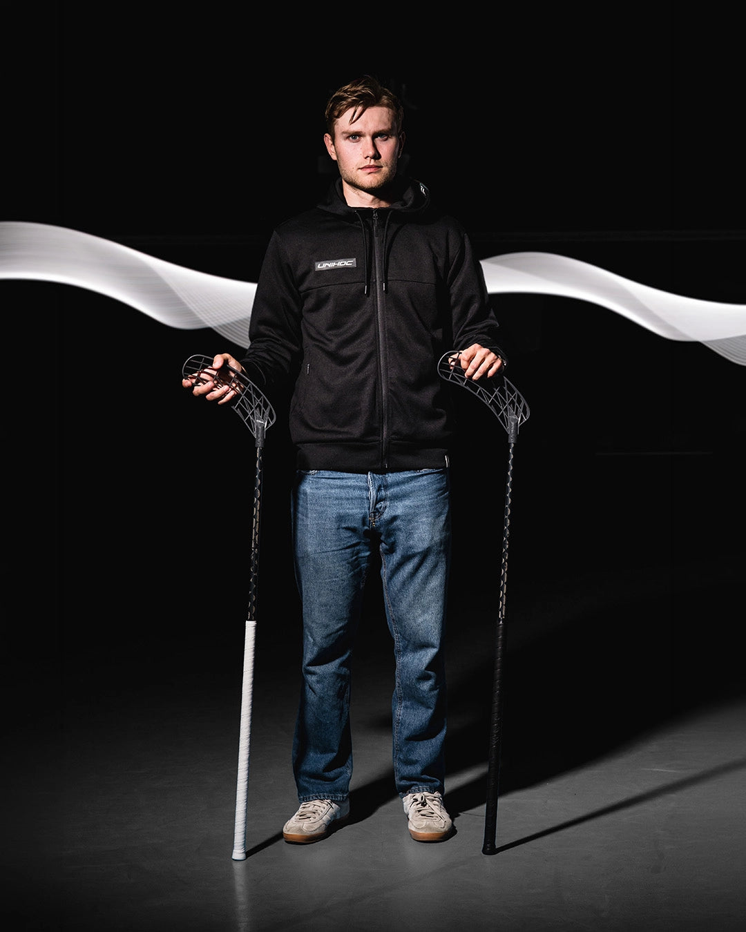 Unihoc UNILITE CARBSKIN FL 26 SORT SLIM 26/27