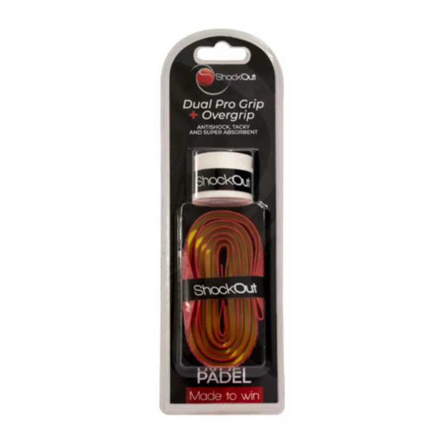 Shockout Dual Pro Grip Padel Red/Yellow