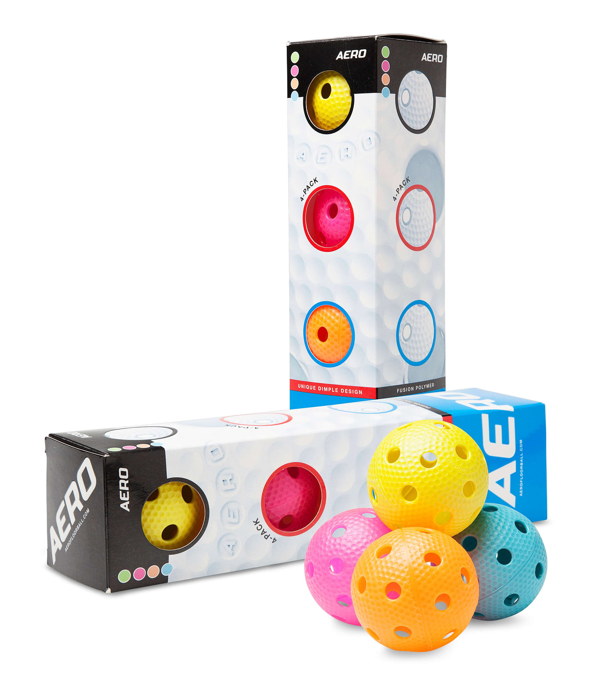 Aero Floorball 4-pack innebandybollar